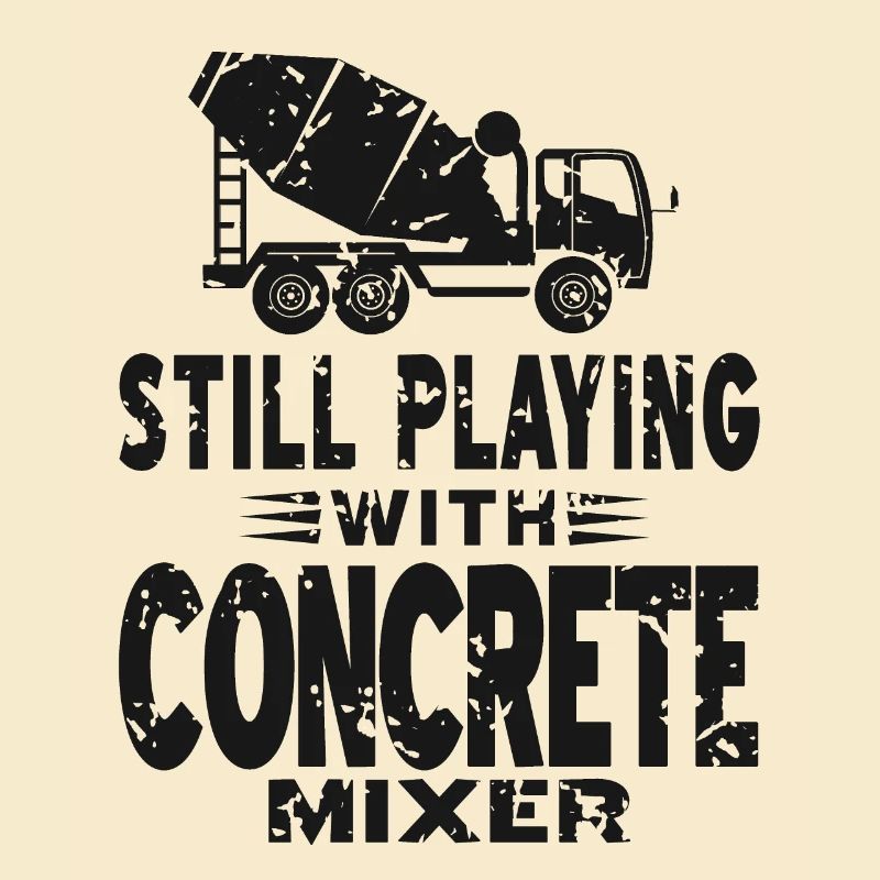 Concrete construction design for construction workers and construction site