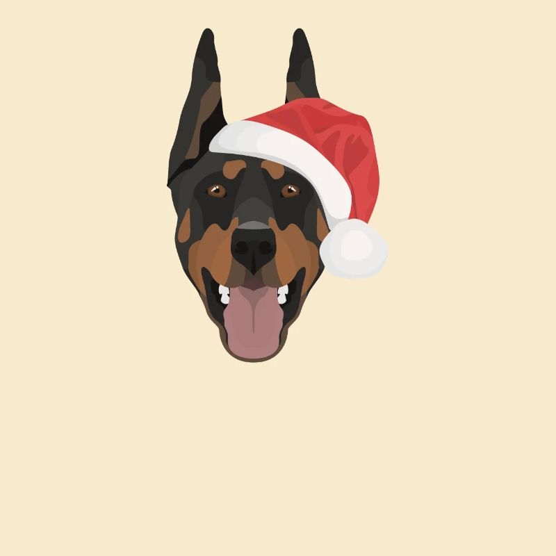 Doberman Joyeux Noël
