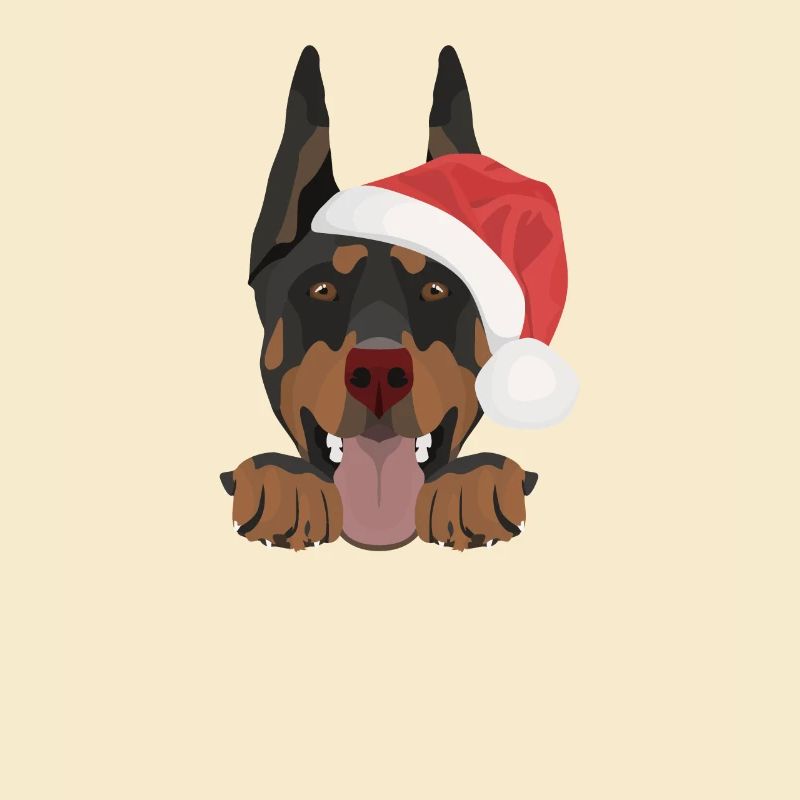 Doberman Joyeux Noël