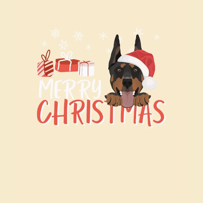 Doberman Joyeux Noël