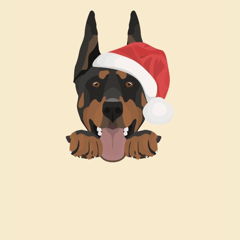Doberman Joyeux Noël