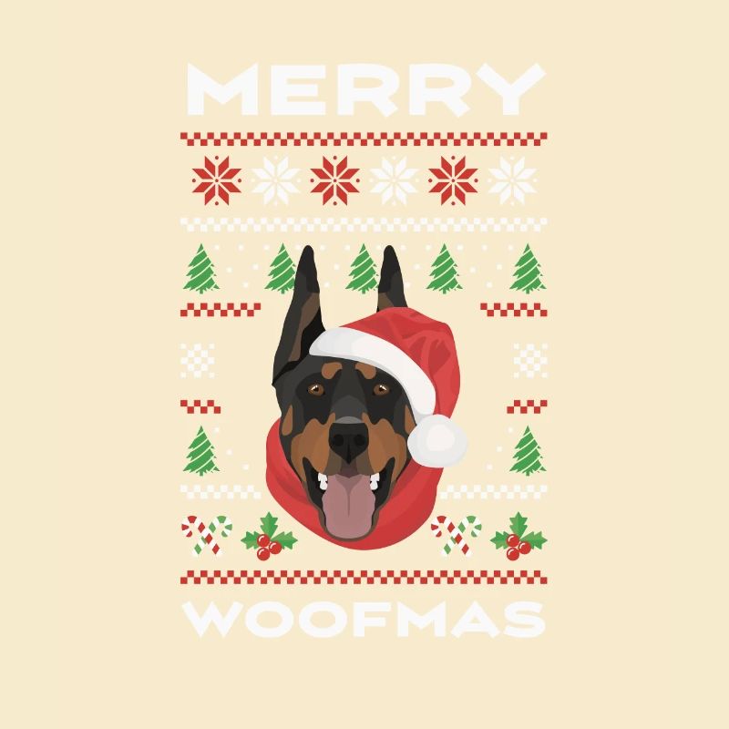 Doberman Joyeux Noël