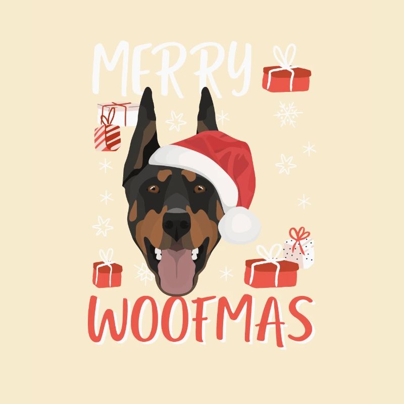 Doberman Joyeux Noël