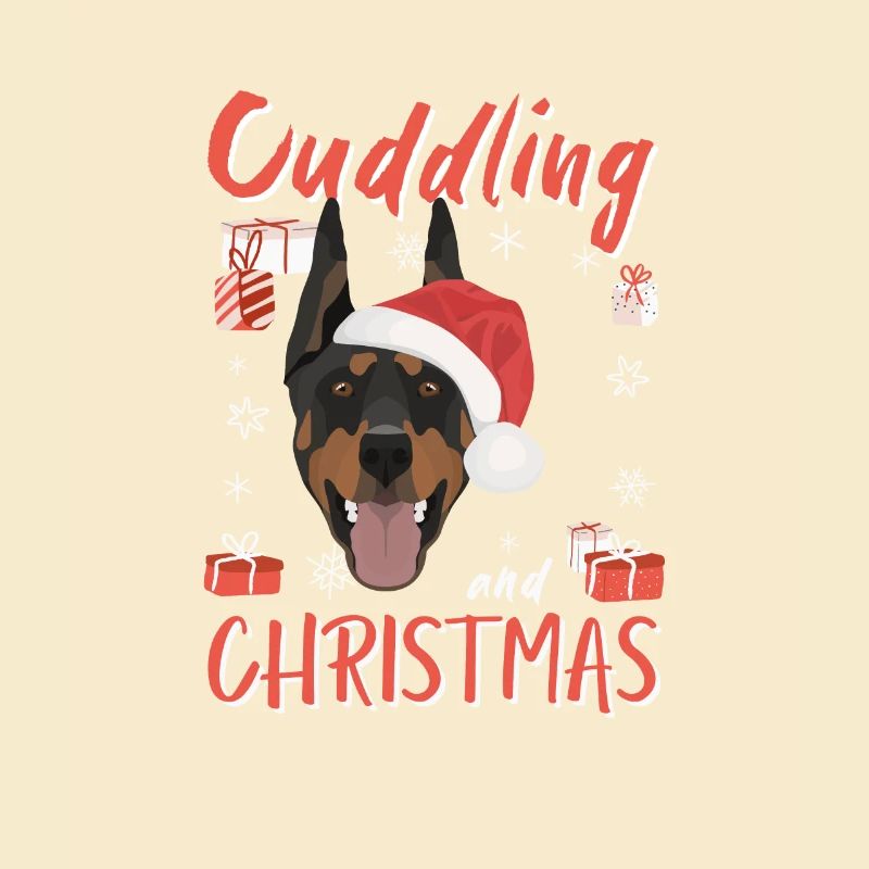 Doberman Joyeux Noël