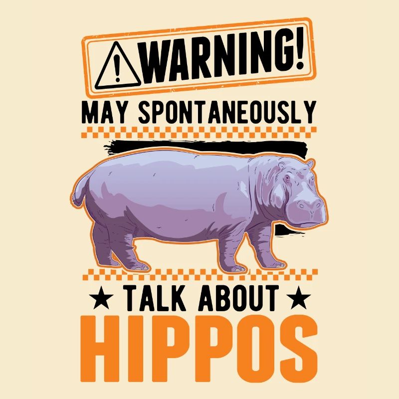Warnung Nilpferd Hippo Flusspferd