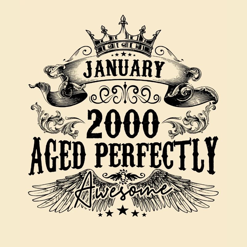 2000 | Januar Aged Perfectly 2000 Geburtstagsgeschenk