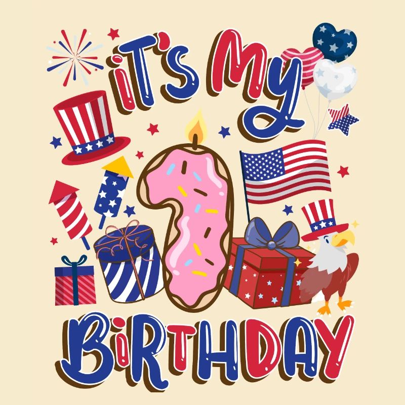 C’est mon aigle 1 anniversaire 4 juillet
