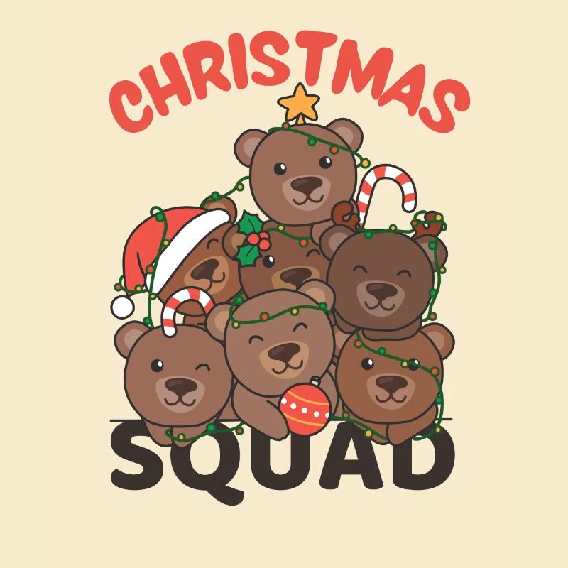 Bär Weihnachtsbaum Christmas Squad Bären
