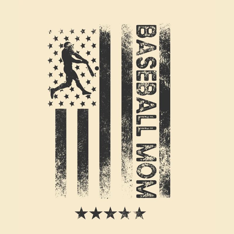 USA Flagge - Baseballmutter
