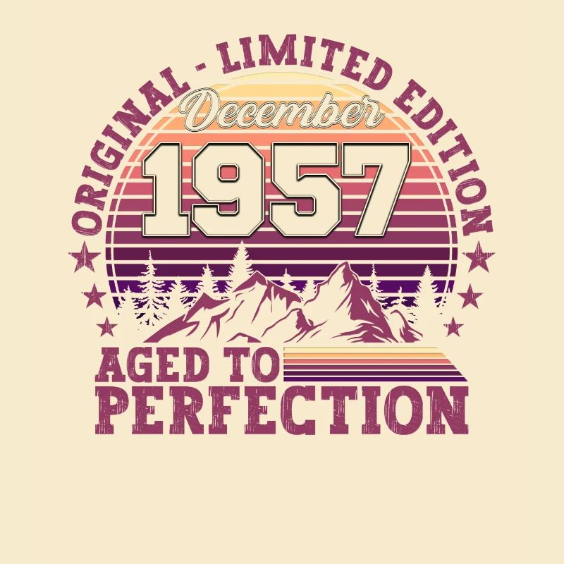 Cadeau original du 65e anniversaire de décembre 1957