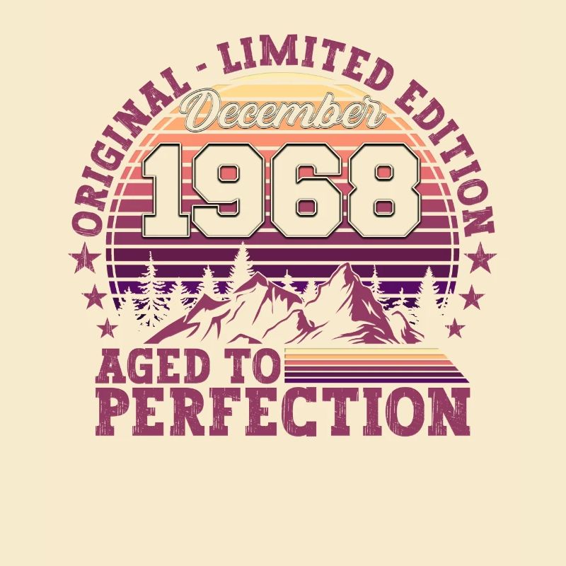 Original Dezember 1968 54. Geburtstag Geschenk