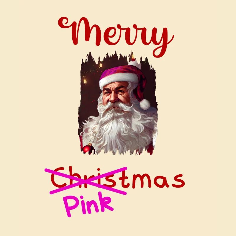 Rosa Weihnachtsmann