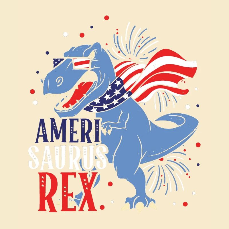 Ameri Saurus Rex 4. Juli Dinosaurier Independence
