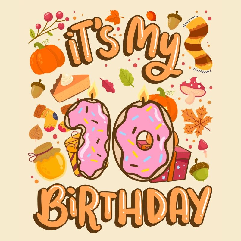 It's my 10 birthday autumn maple leaf