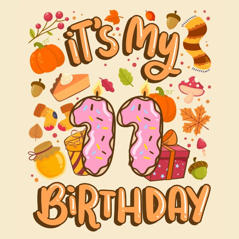 It's my 11th birthday autumn maple leaf