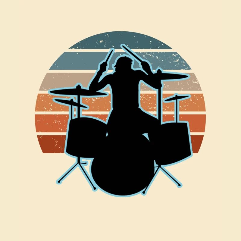 Drummer and drums