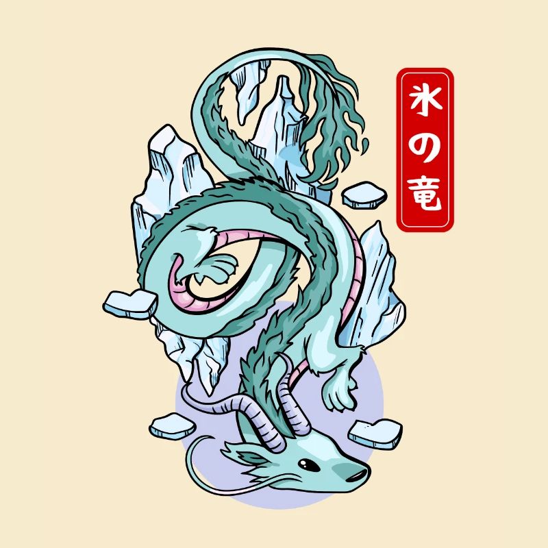 Japanischer Eisdrache Elementarer Mythos