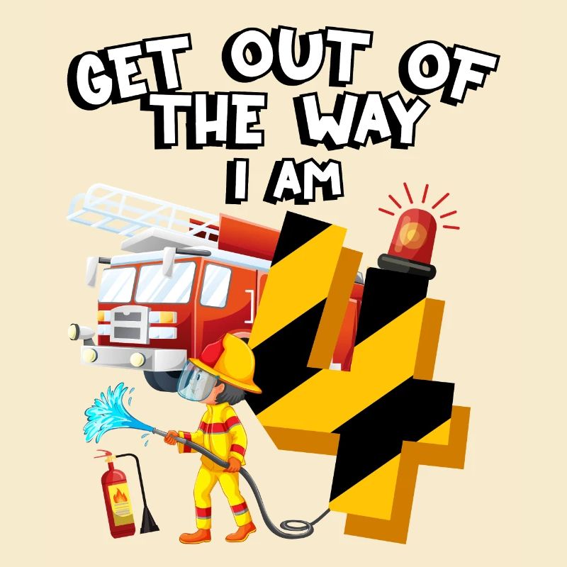 Fire engine firefighting I am 4 years old