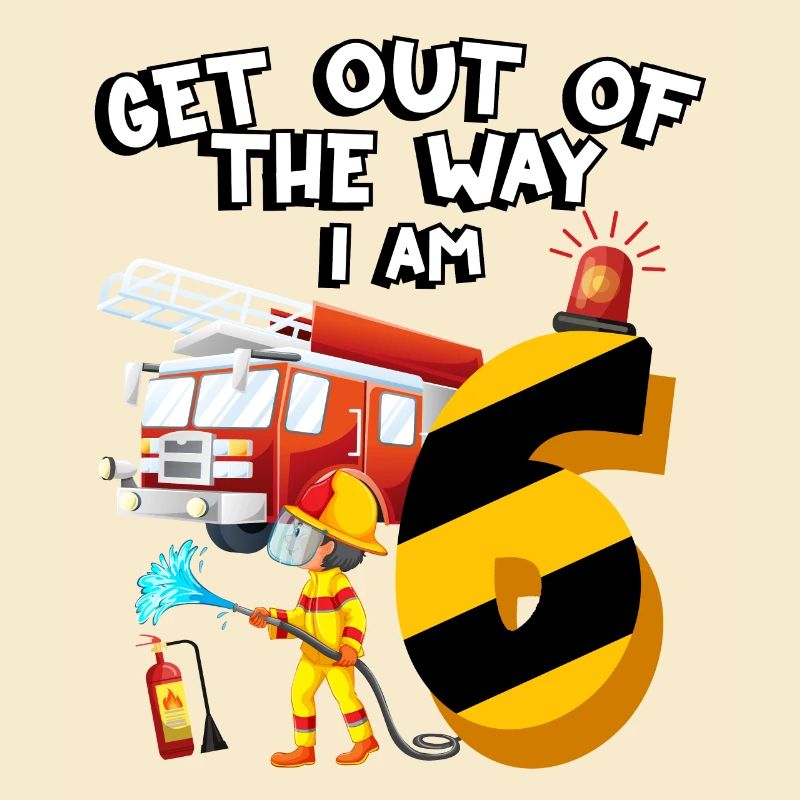 Fire engine firefighting I am 6 years old