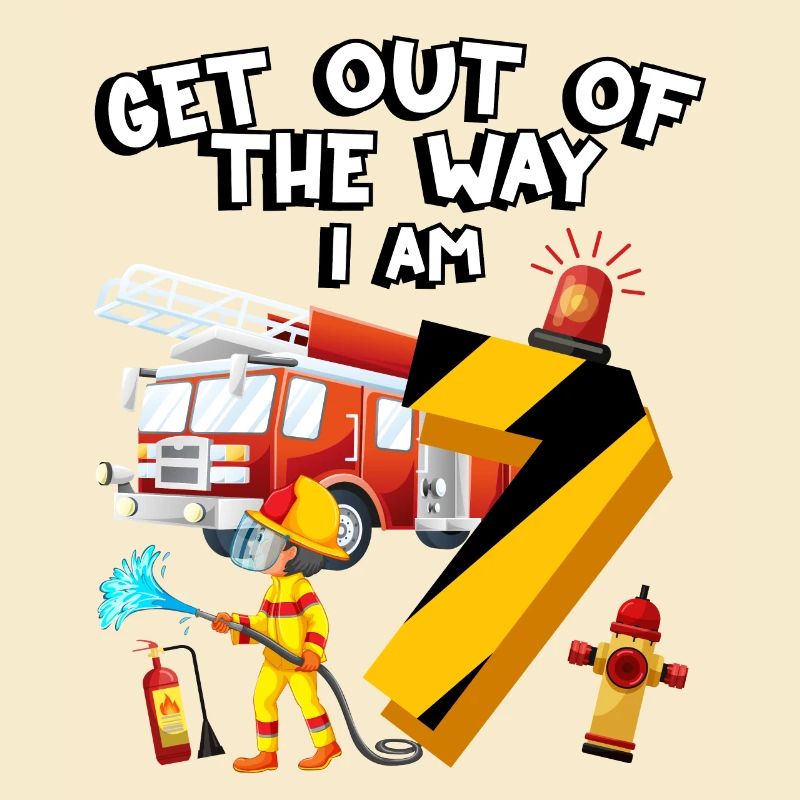 Fire engine Firefighting I am 7 years old