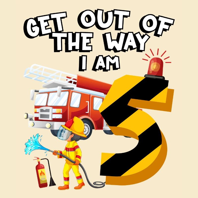 Fire engine firefighting I am 5 years old