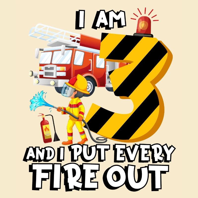 Fire engine firefighting I am 3 years old