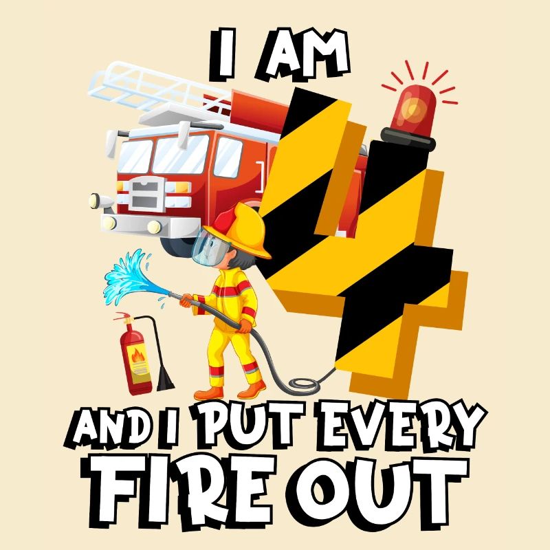 Fire engine firefighting I am 4 years old