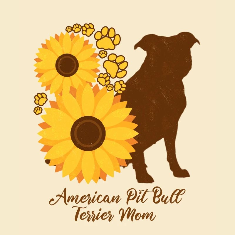 Sonnenblumenmutter - Pitbullterrier