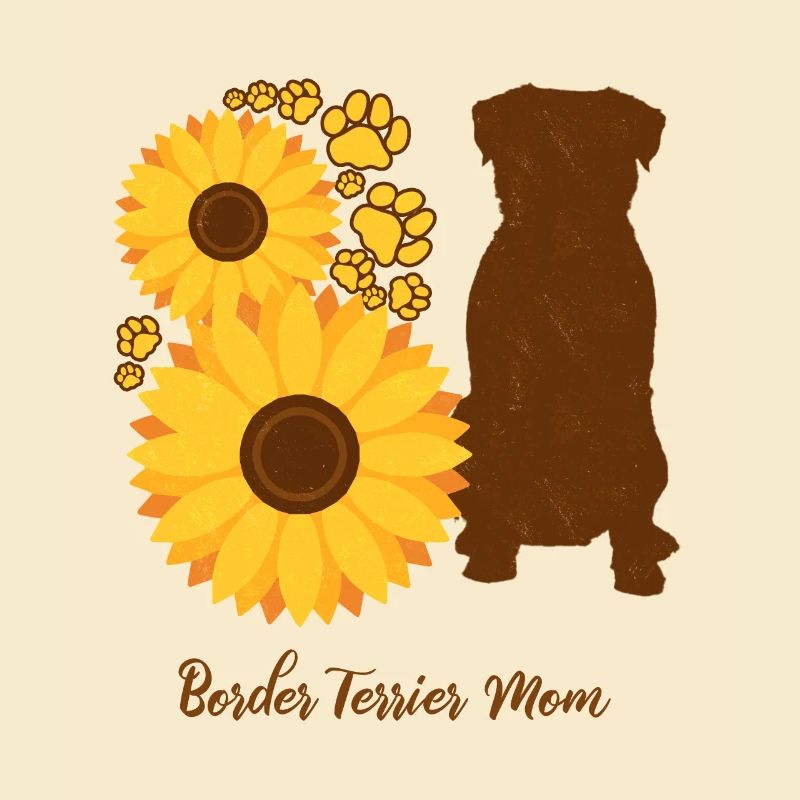 Sonnenblumenmutter - Border Terrier