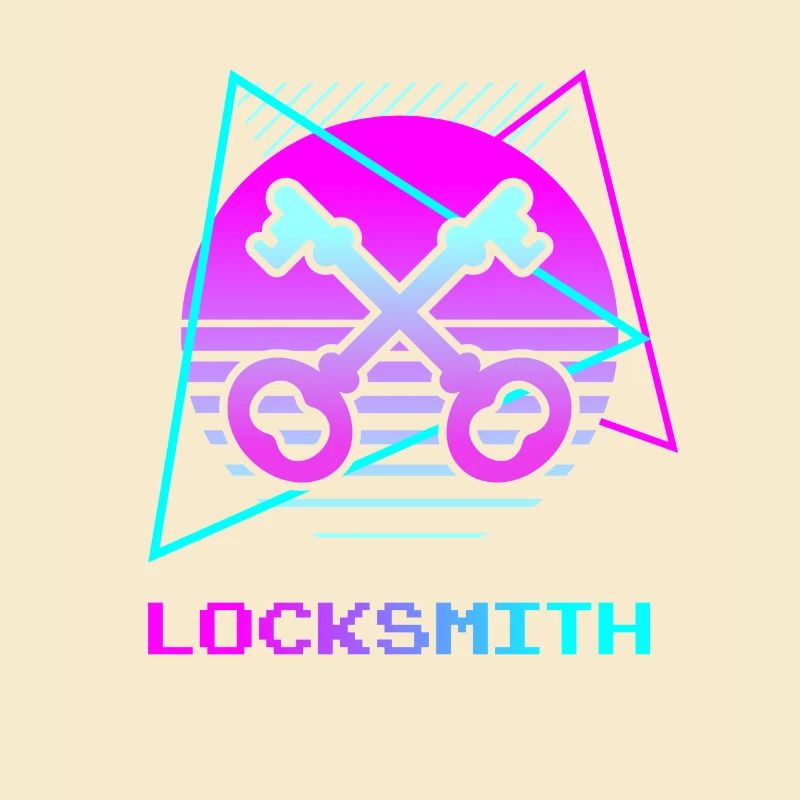 Retro Locksmith Lock Locksmithing