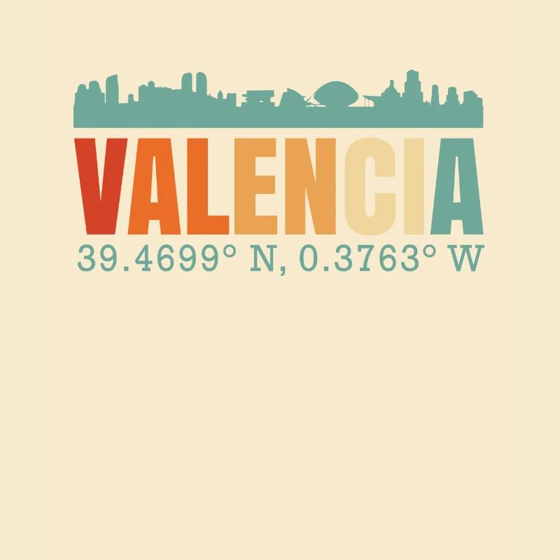 Valencia Spanien Skyline