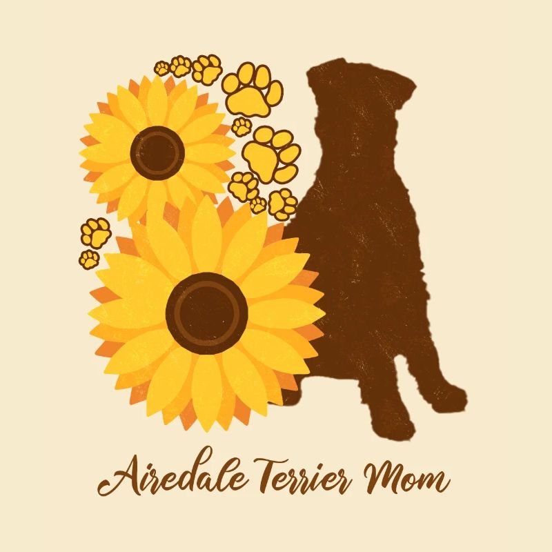 Mère tournesol - Airedale Terrier