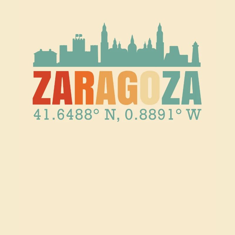 Saragossa Spanien Skyline