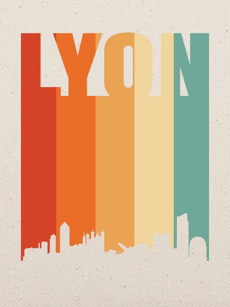 Lyon Frankreich Skyline