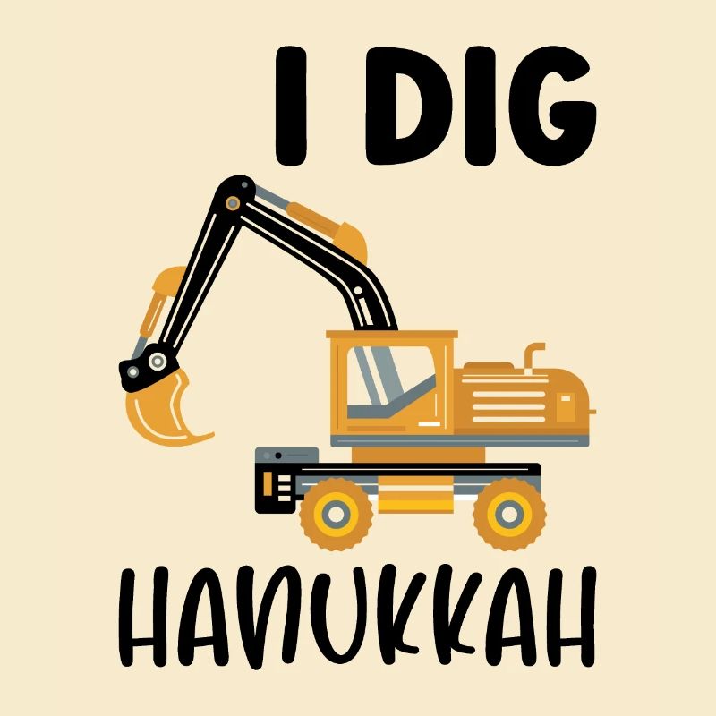 Baggerfahrer Bagger Hanukkah