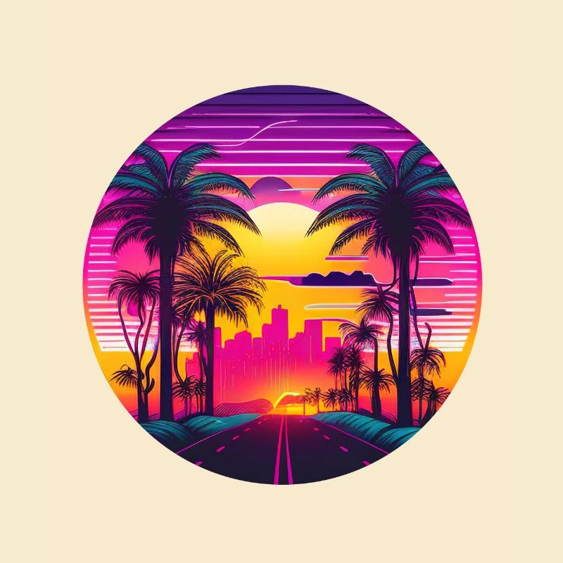 Retrowave Synthwave 80s Design