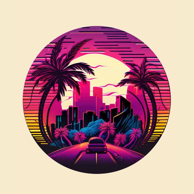 Retrowave Synthwave 80s Design