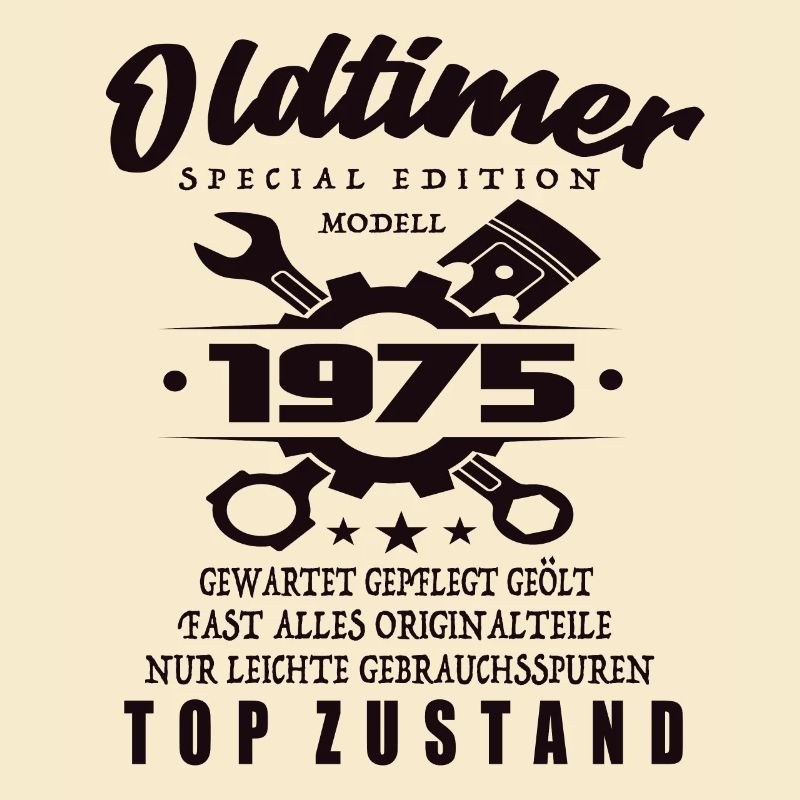 Oldtimer Special Edition Modell 1975 Geburtstag