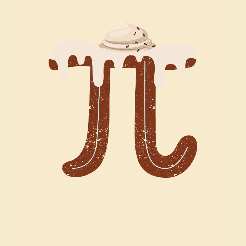 Funny Chocolate Cream Pi Day Pie Math Lover