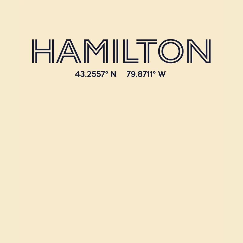 Canada City Coordinates - Hamilton