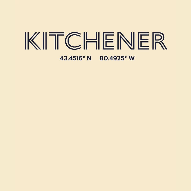 Canada City Coordinates - Kitchener