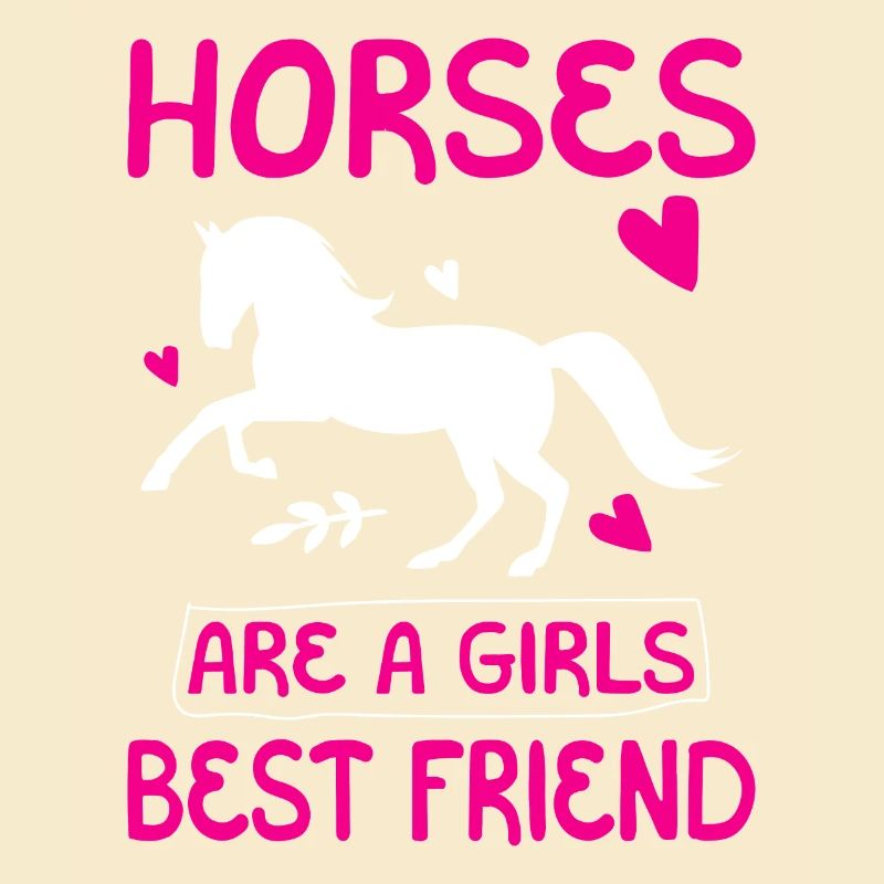 Pferde sind ein Mädchen bester Freund