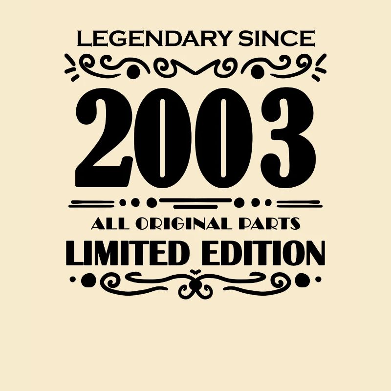 2003 - Né 2003 - Année de construction 2003