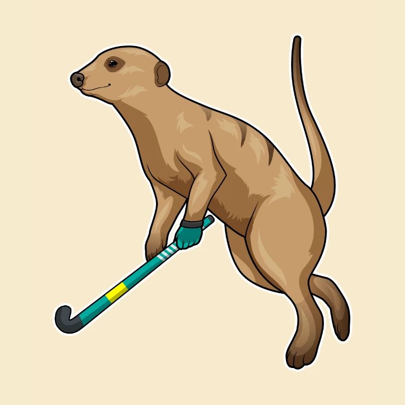 Erdmännchen Feldhockey Feldhockeyschläger