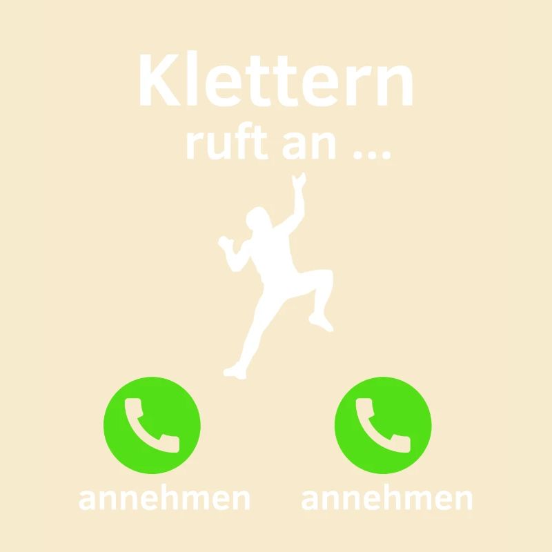 Klettern ruft an - annehmen oder annehmen?