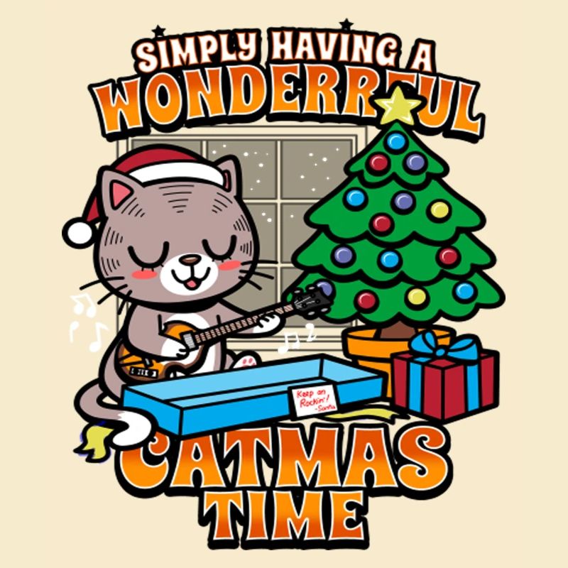Christmas Wonderful Catmas Time