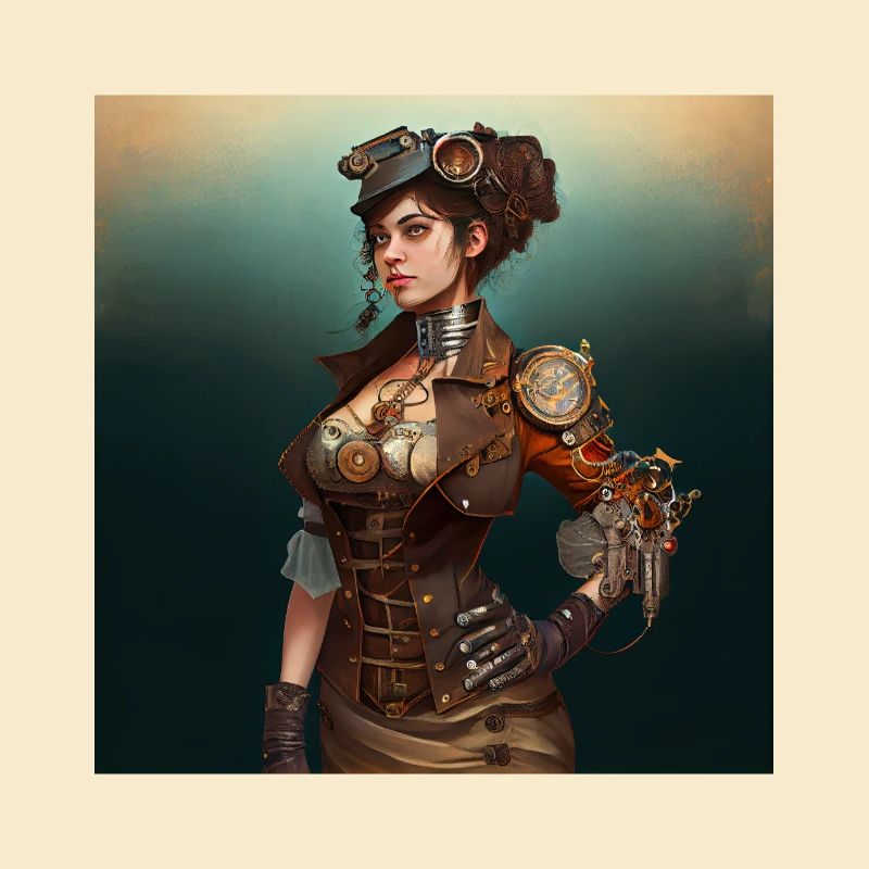 Steampunk Sci-Fi character