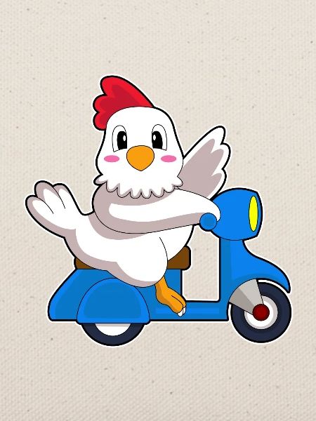 Huhn Motorroller