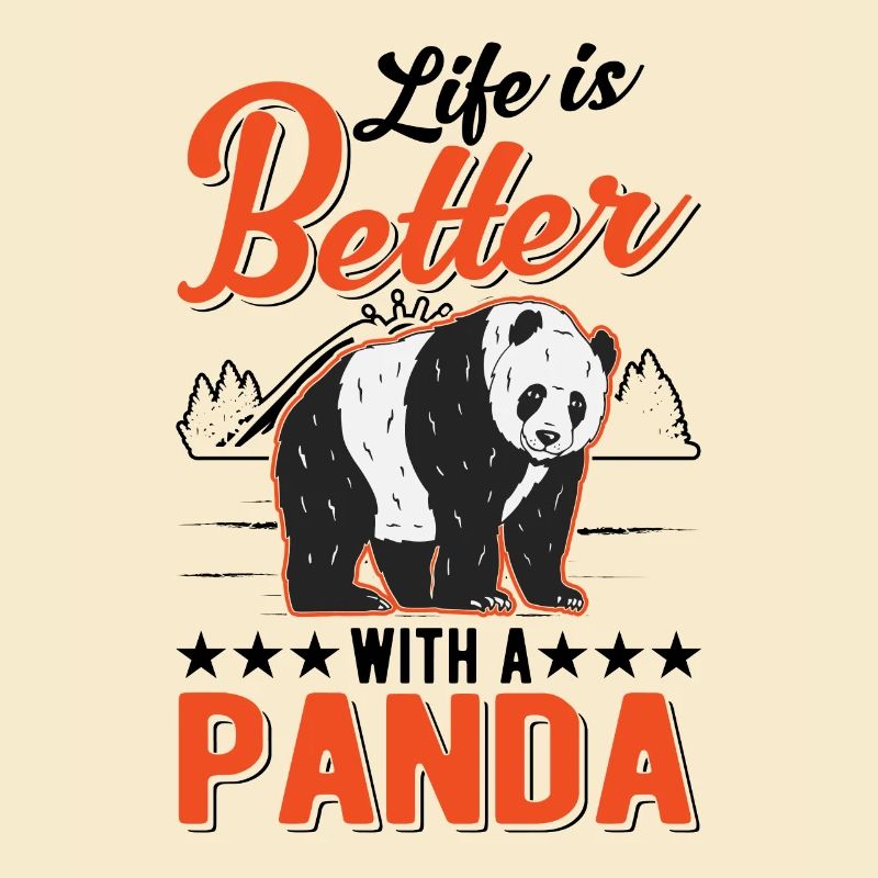 Das Leben ist besser mit einem Panda