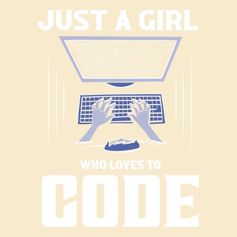 Juste une fille qui aime coder le codage logiciel